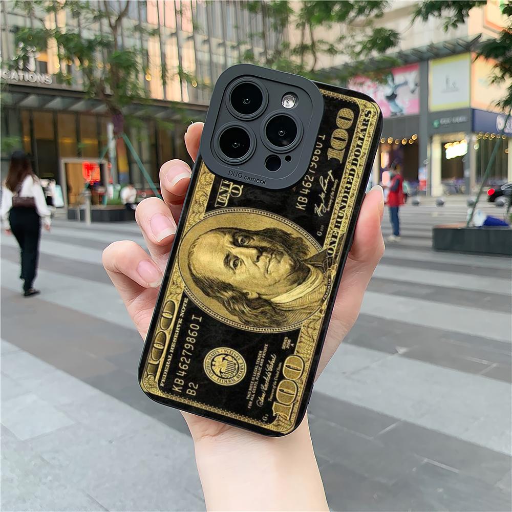 Креативный чехол для телефона с рисунком банкнот, подходит для iPhone 17 16 15 14 13 12 11 Pro/Max/Plus, противоударная задняя крышка