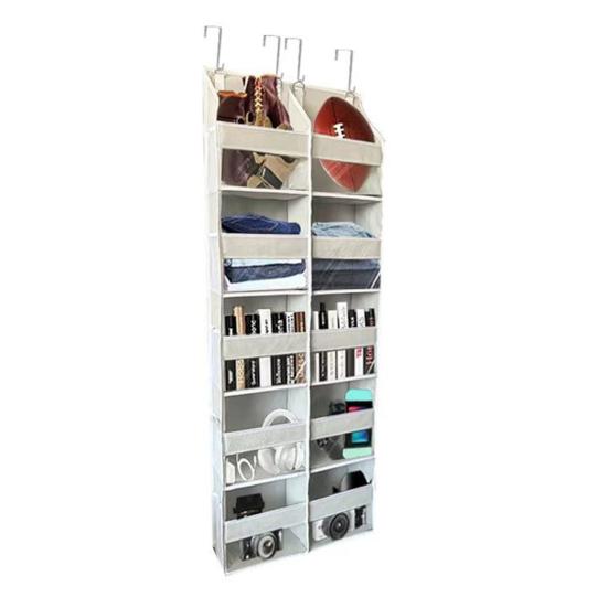 Наддверный органайзер, 5-уровневая подвесная сумка для хранения за дверью, 10 отделений, наддверный органайзер для общежития, маленькой квартиры