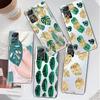 Vintage Leaf Green Plant Clear Case For Xiaomi Redmi Note 12 7 8 9 8t 11t 8 10 Pro 9s 10s 11 11s For Mi 9a 9 9c 9t 10 10c K40