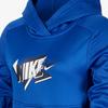Nike Multi Color Block Letter Print Hooded Casual Fleece Sweatshirt Kids Sweatshirt Game-Royal FJ6050-480