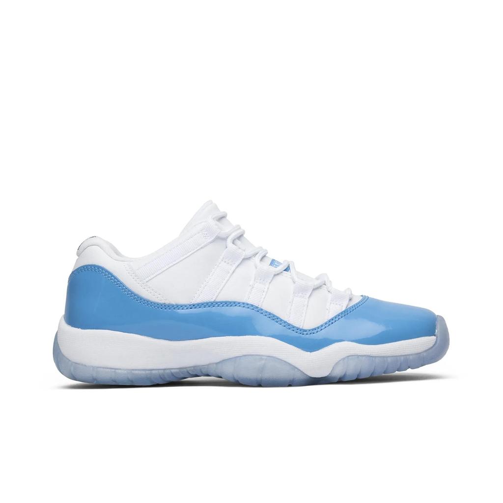 Air Jordan 11 Retro Low Grade School 'UNC' 2017 (Unisex) White / University Blue Kids' Basketball Shoes 528896 106