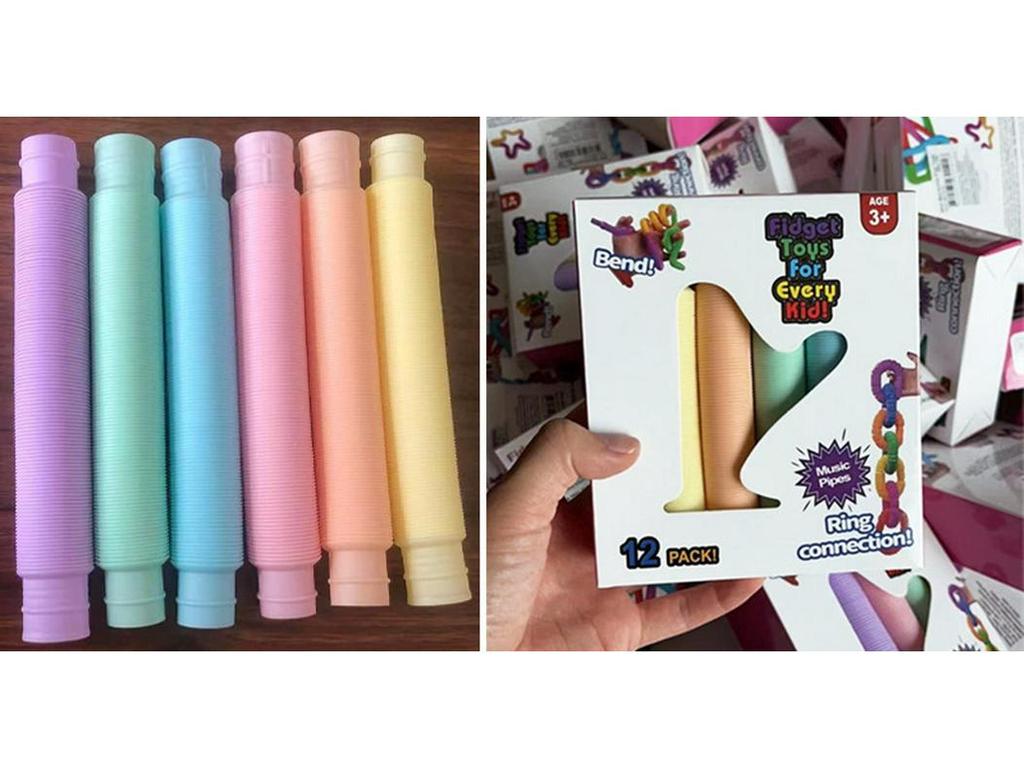 Трансграничный Poptube Гофрированный DIY Телескопический Набор Игрушек