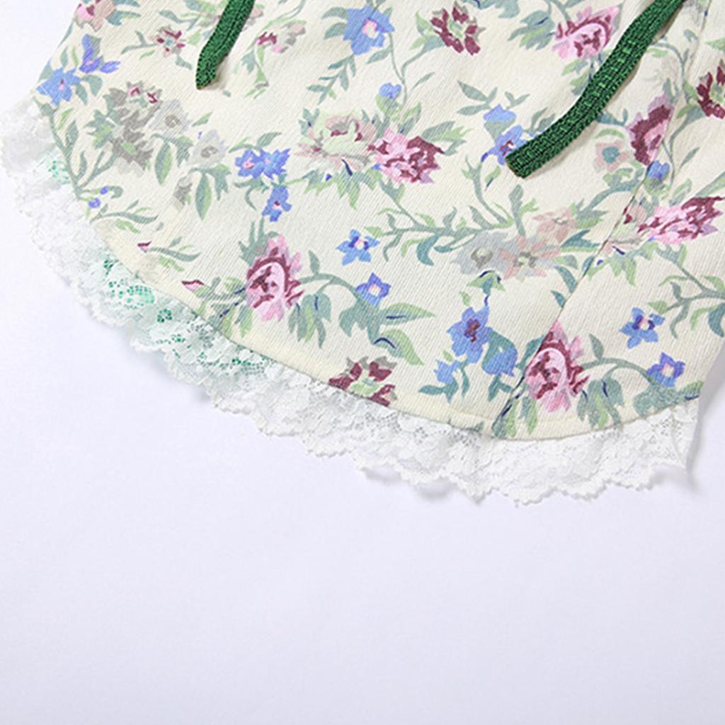 Floral Bustier Crop Top Corset With Straps Womens Camisole for Tank Tops Backless Bustier Lace Up Print Camisole Tops