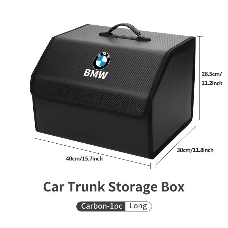 XJBN1 Car Sticker New For BMW Car Trunk Organizer Box Tailbox Stowing Tidying Storage Bag Accessories For BMW E70 E91 E30 G30 E53 M3 M