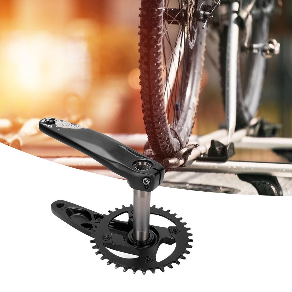 Велосипедная шатуны, черная полая интегрированная положительная отрицательная передача, 36 зубьев, передняя звездочка с кареткой