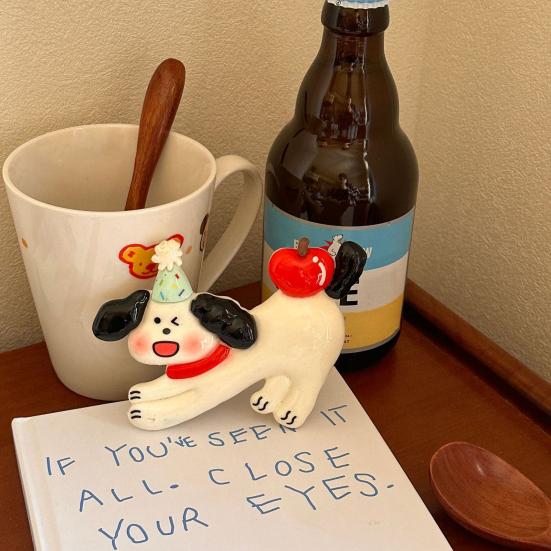 Мультяшная собака смола магнит на холодильник DIY кошка 3D котенок щенок магнитный