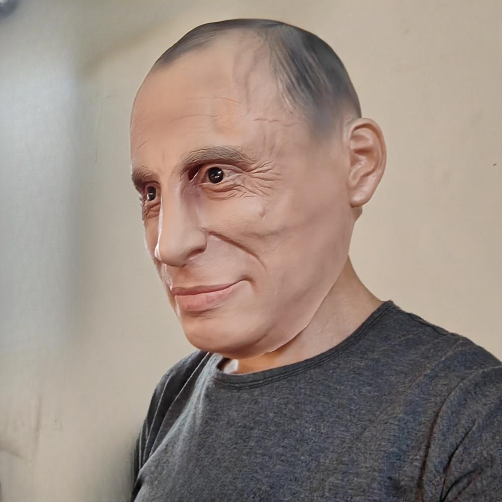 Реалистичная Мужская Маска Косплей Путин Мужская Латексная Маска Полнолицевые Маски Для Хэллоуина Карнавальный Костюм Платье Президент Путин Опора