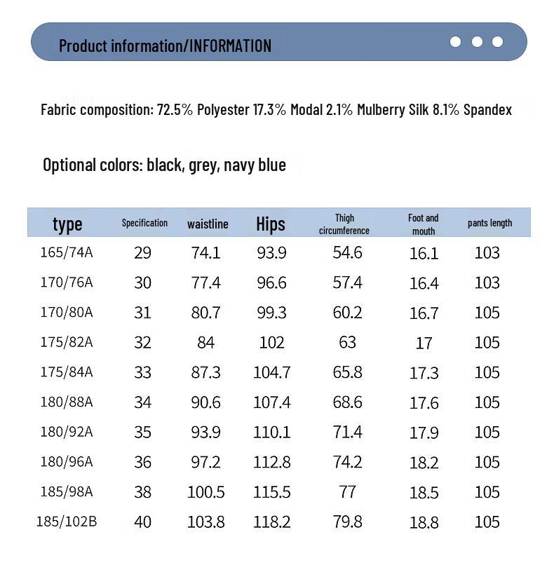 LangSha Men's Business Casual Straight-Leg Pants
