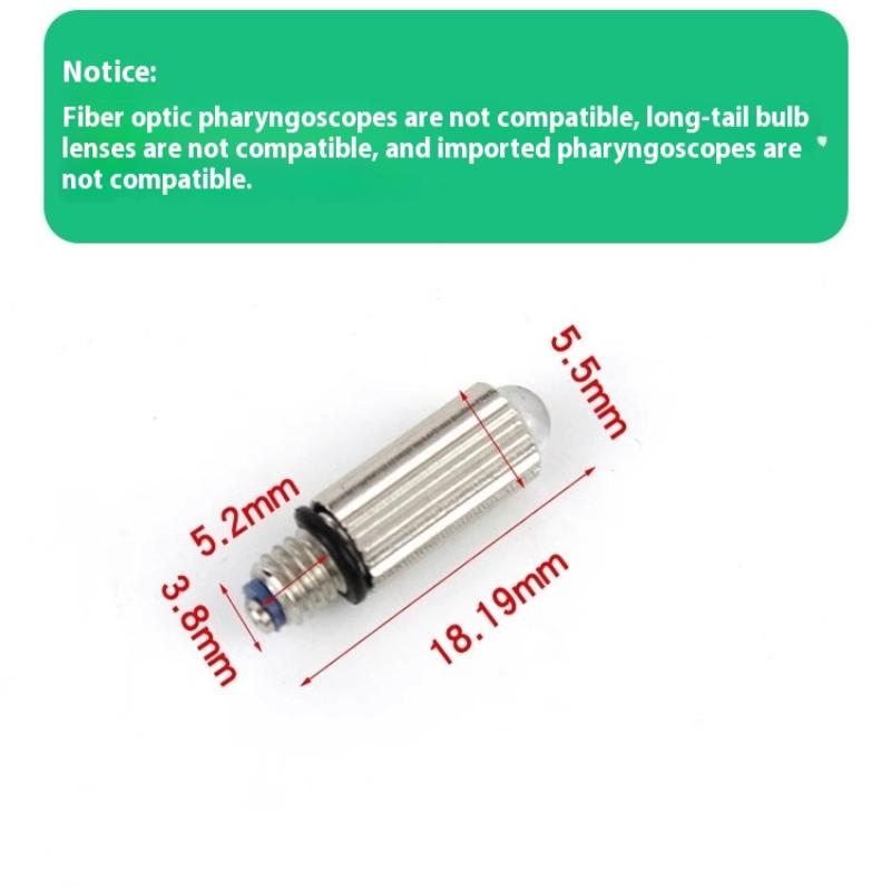 1/3Pcs Led Lamp For Adult 2.5V0.3A White Light Anesthesia Laryngoscope Bulb Surgical Accessories