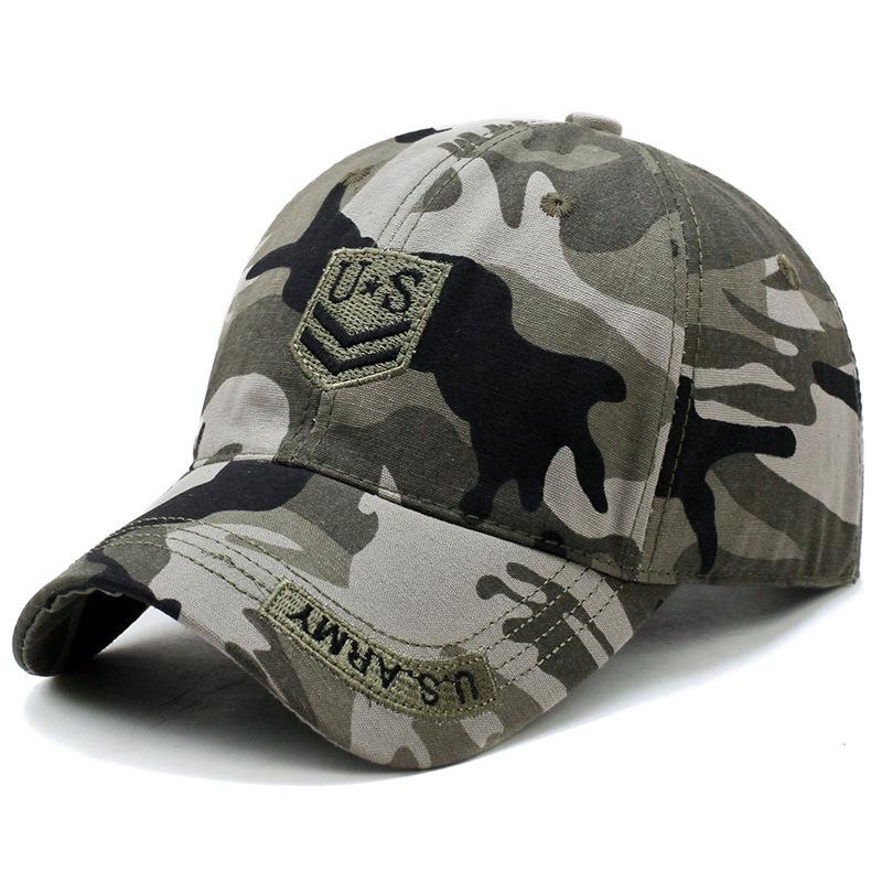 Autumn and Winter Hats, Men's Outdoor Camouflage Baseball Caps, Embroidered Casual Caps