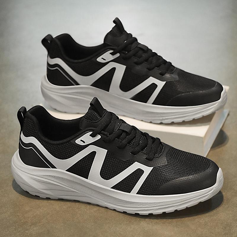 Men’s Sports Shoes Running Sneakers Students Over Sized Jogging Shoes Lightweight Khaki Walking Shoes