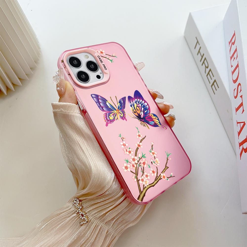 Окрашенный узор, красочный серебристый, двухсторонний, жесткий, противоударный чехол для телефона Vivo