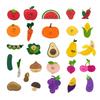 Noriter Fruit + Vegetable Infant Felt Magnetic Teaching Aid Set, Korean Popular Puzzles