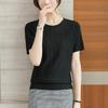 Летние женские трикотажные рубашки с коротким рукавом для женщин среднего возраста Летняя одежда