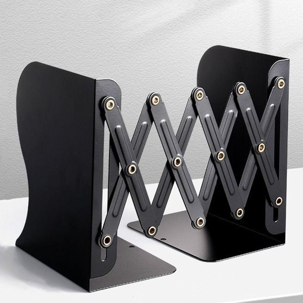 Retractable Display Bookshelf Foldable Bookstand Simple File Sorter Rack Office Supply