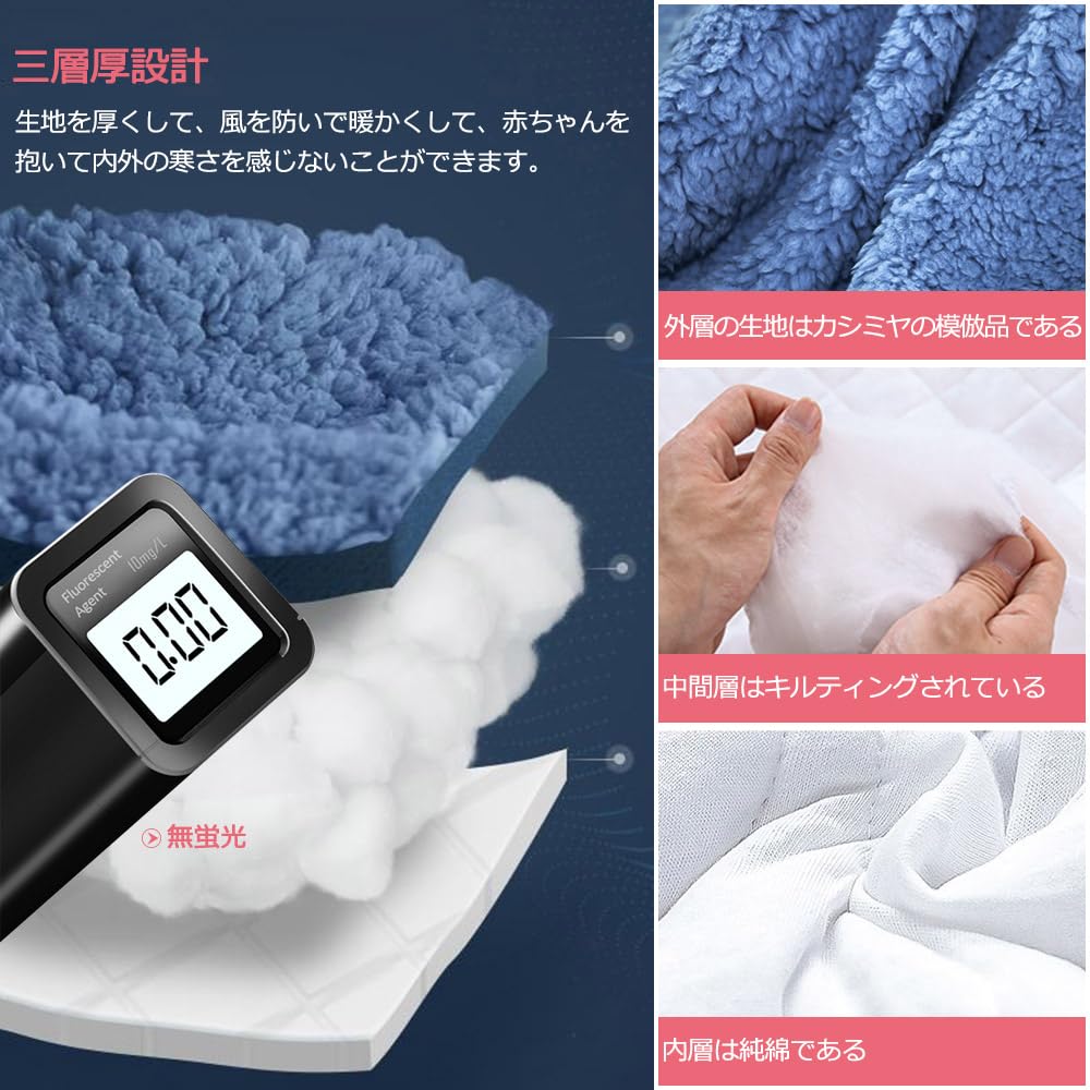 HEARTST Baby Winter Swaddle Fluffy Swaddle for Baby Sleeping Baby Newborn Essentials Plush Sleeper and Receiving Prevents Night Gentle on the Machine