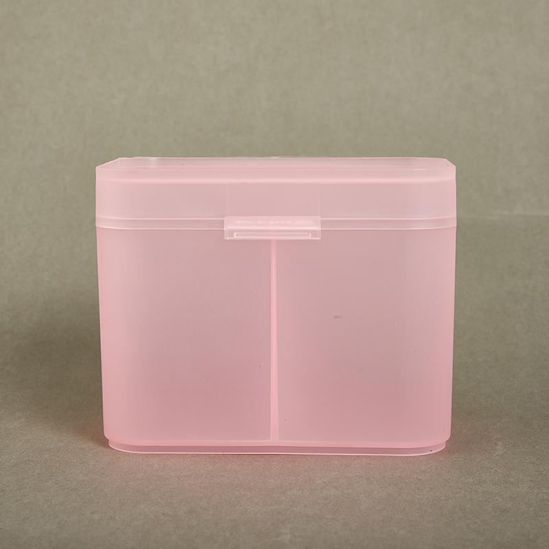 Ватные диски Салфетки для ногтей Кисти для макияжа Органайзер Коробка для хранения с двумя отделениями