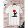 Print, Men's Graphic Design Crew Neck Novel T-shirt, Casual Comfy Tees Tshirts For Summer