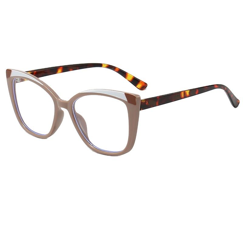 Ready to Ship Fashion Designed Coffee Anti-blue Light Glasses TR90 Optical Frames Block Blue Light Glasses 2024