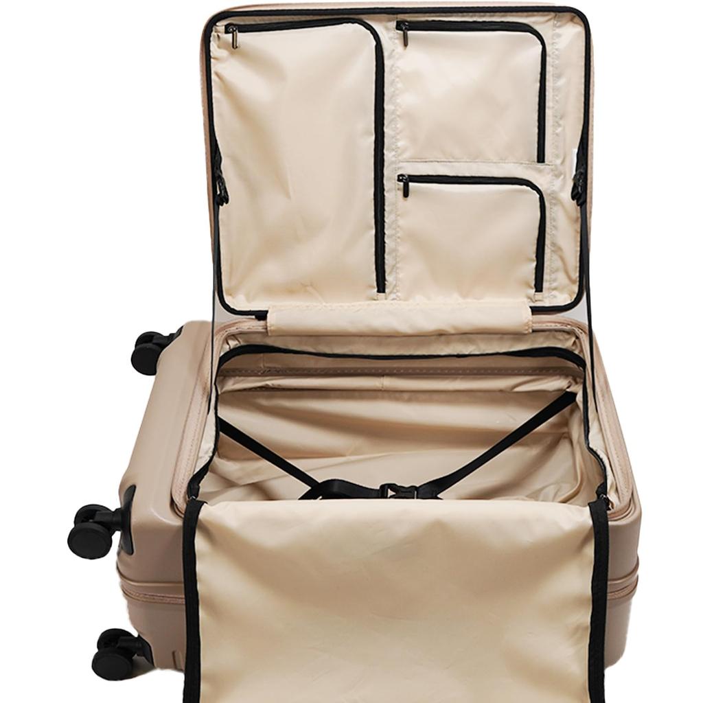 Ace Suitcase M Size 5 Nights 6 Days 6 Nights 7 Days Capacity Expansion Function Front Open 4kg Carry Case Carry Bag Escalera 62L/71L No.05652