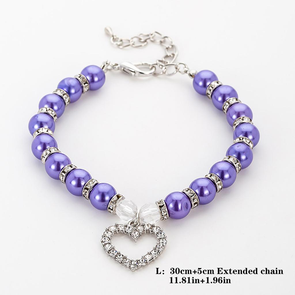 (ХЙФГ) Симпатичные украшения для домашних животных жемчужный ошейник, 1 шт. жемчужный ошейник для домашних животных для маленьких домашних животных ошейник для кошек и собак собачья кость-подвеска ювелирные изделия