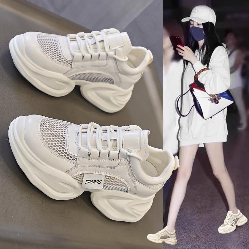 Обувь для папы Explosion Platform, женская, весенняя, новая, модная, универсальная, сетчатая, дышащая, спортивная, повседневная обувь