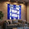 Custom Name Birmingham City Football Club Hanging Tapestry Background Tapestry for Bedroom Living Room Dorm,Home Party Wall Decoration,Fan Gifts