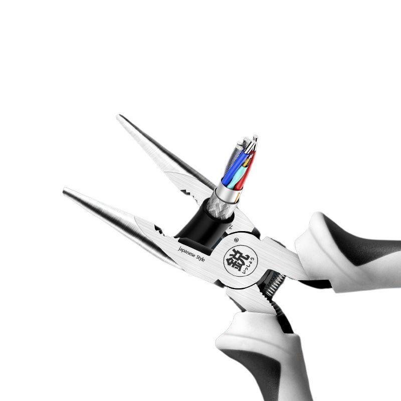 8-дюймовые японские промышленные длинногубцы с противоскользящей рукояткой