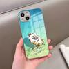 Забавный чехол для телефона F-Fat Tiger для iPhone 17 Pro Max 15 Pro 16 14 Plus 12 13 Mini 11 Pro Ударопрочная гальванизированная стеклянная крышка