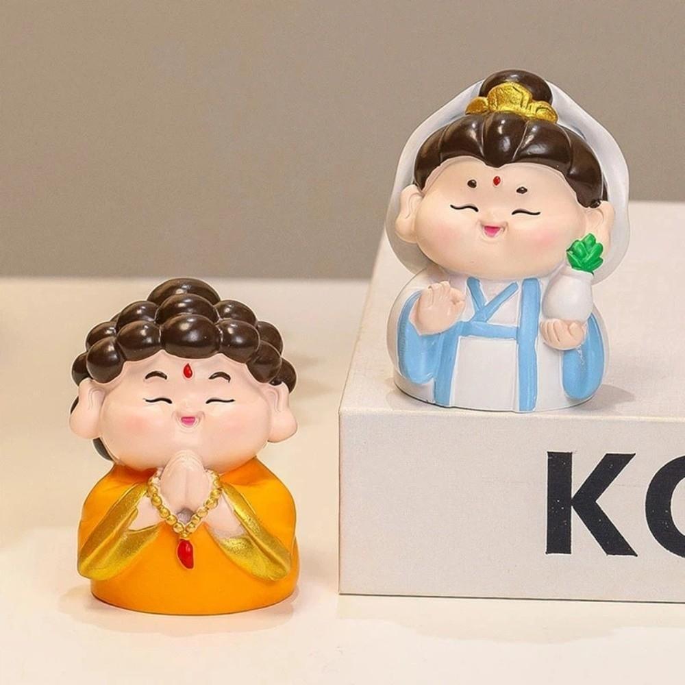 Смоляная китайская фигурка Бога Богатства Гуаньинь МайтрЕя Фигурки на Китайский Новый Год Татхагата Китайский Бог Талисман Нового Года