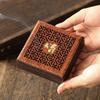 Rosewood Incense Burner Square Wooden Plate For Sandalwood Aromatherapy Home Indoor Zen Meditation Decor Creative Gift