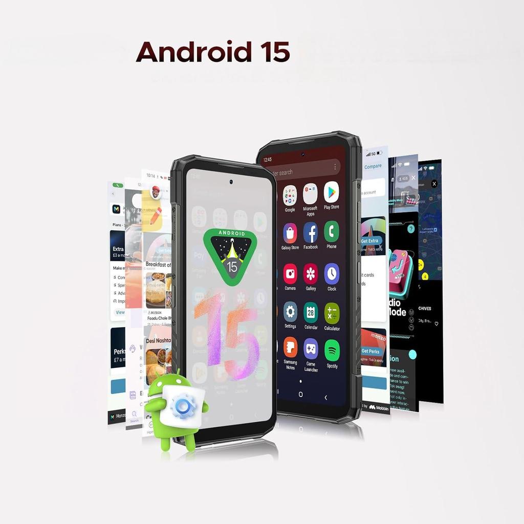 Doogee Смартфон 5G Blade20 Play, 32 ГБ + 256 ГБ, 10300 мАч, 6,6-дюймовый дисплей, 50 МП, Android 15