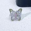 Fashion Women'S Bow Pink Zir*****Pen Ring Niche Light Luxury High-End Exquisite Jewelry