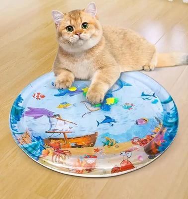Коврик для игры с кошкой, утолщенный датчик воды, игровой коврик для домашних животных, охлаждающий коврик с датчиком воды, игрушка, интерактивный датчик воды для домашних животных