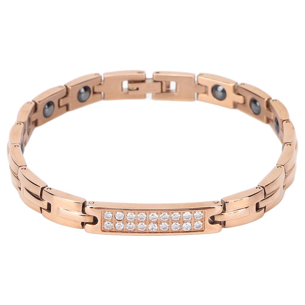 Женский браслет магнитной терапии уменьшает усталость, снижает вес, облегчает боль, браслеты из титановой стали