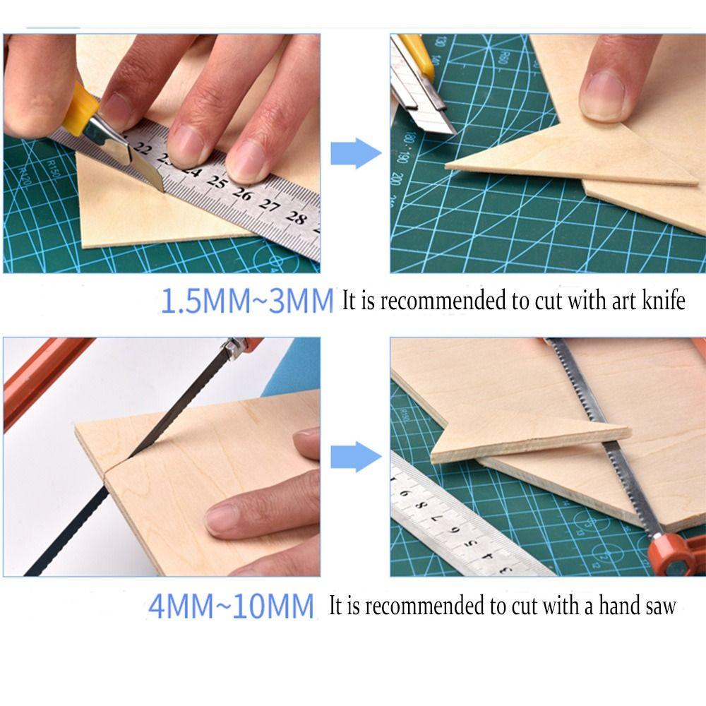 Materials Basswood Plywood Wooden Plywood Board Sheet Rectangle Wood Aviation Model Layer Board