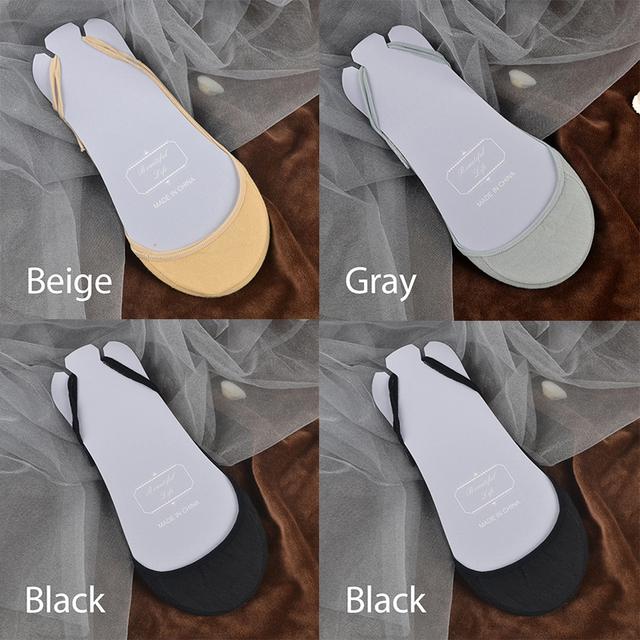 FINETOO 4 пары/компл. женские нескользящие невидимые носки, летние однотонные хлопковые носки-лодочки с низким вырезом, женские дышащие носки-тапочки