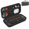 Carrying Case - PHONILLICO - Nintendo Switch 2 - Black - 12 Card Slots - Zipped Pocket