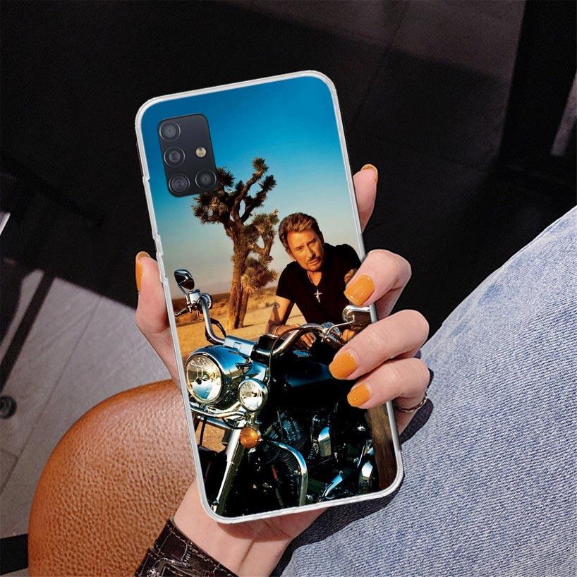Johnny Hallyday Music Phone Case For Samsung Galaxy A52 A32 A22 A12 A51 A31 A50S A30S A20S A10S Note 20 Ultra 10 Plus S10 A72 A7