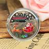 1/4 шт., резная рождественская монета Санта-Клауса, металлическая медаль в виде лося, памятный медальон, круглая коллекционная монета, украшение для домашнего офиса и стола