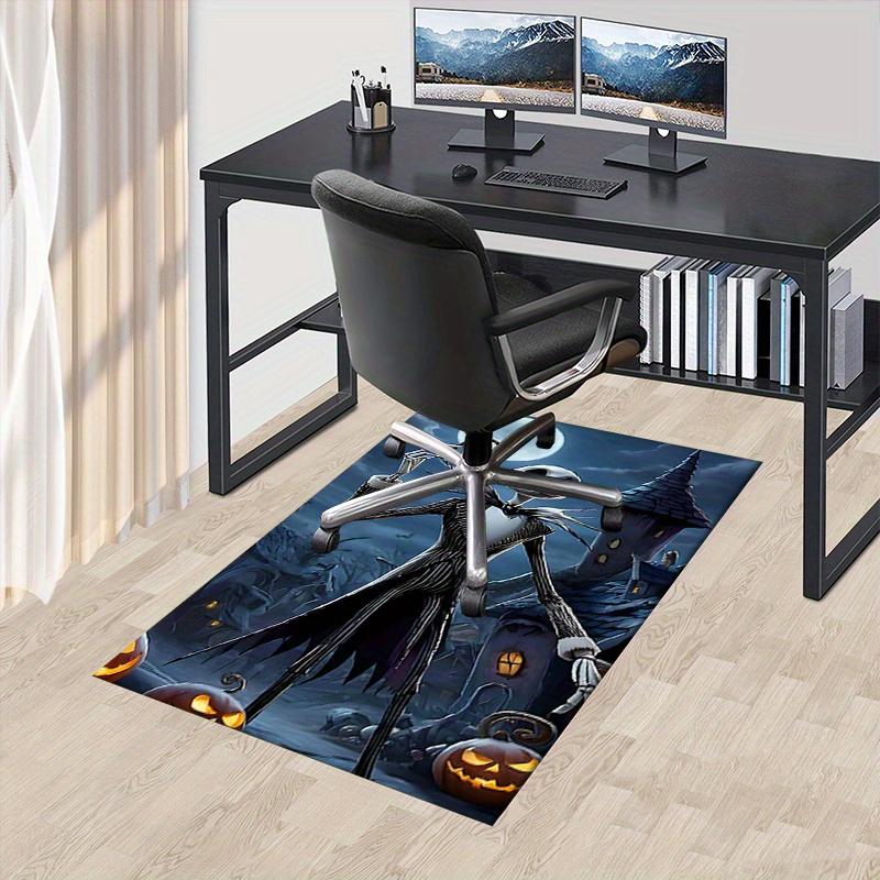 Office Rug Jack Skellington, Halloween Town theme 3D Printed Anti-Slip Rug-Machine Washable for Living Room