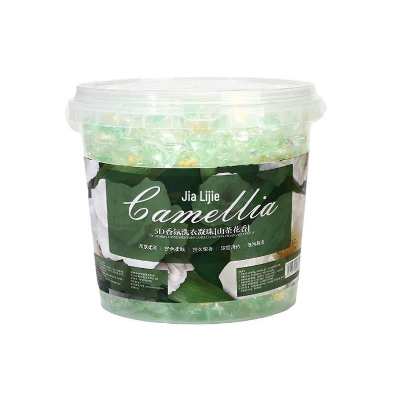 Капсулы для стирки Camellia 5-в-1: Стойкий аромат и мощное удаление пятен в концентрированных пятикамерных капсулах