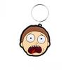 Terrified Face Morty Keyring