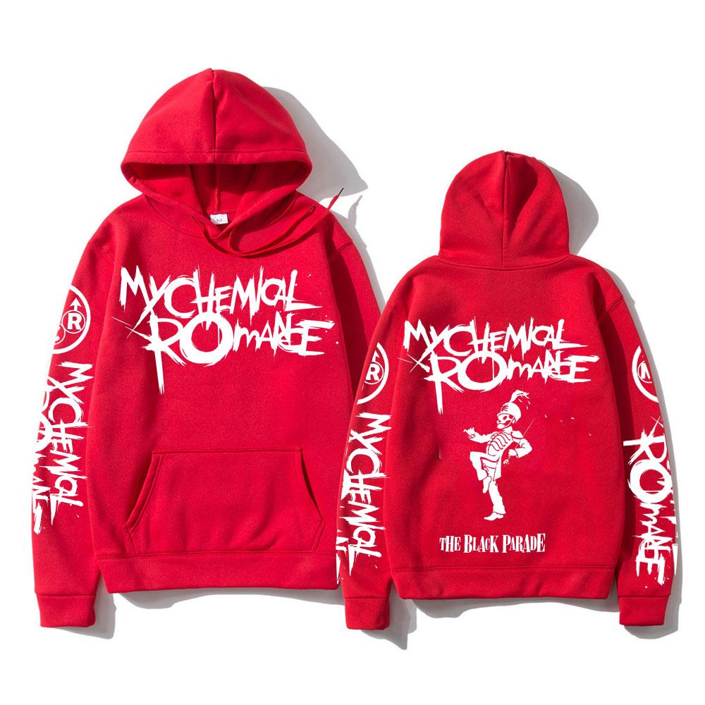 My Chemical Romance Double Sided Graphic Hoodies Streetwear Men Women Black Parade Punk Emo Rock Hoodie Men's Hooded Sweatshirt