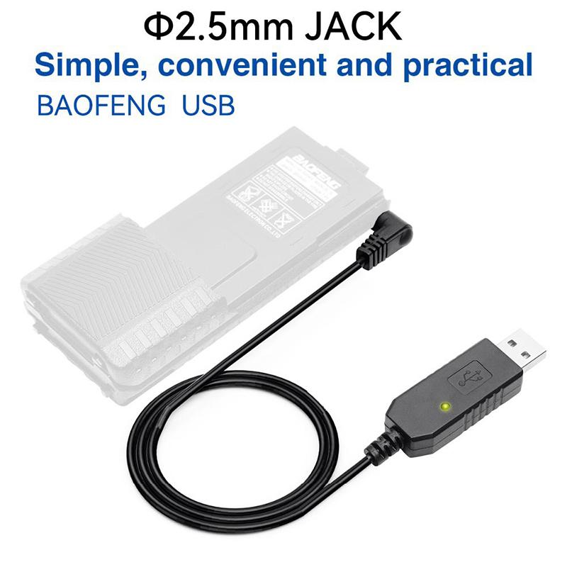 USB-кабель для зарядки рации для Uv-5R Uv5R Uv-82 3800 мАч Uv-S9 Plus Ar-152 Рация Любительская Двусторонняя Радиостанция