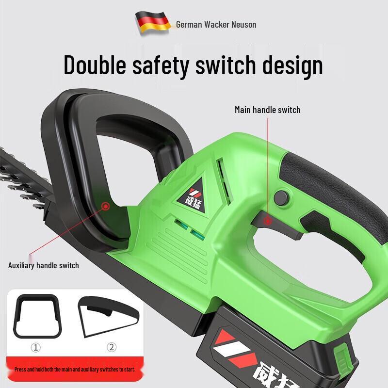 Portable 21V Cordless Electric Hedge Trimmer CN plug (adapter included)
