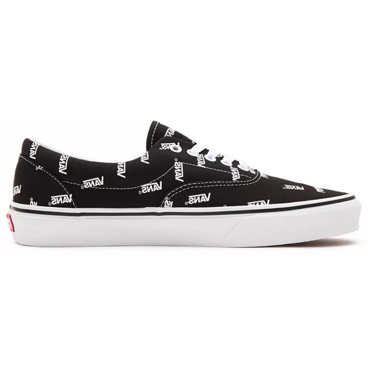 Vans Era Allover Logo - Black White Unisex Sneakers True-White VN0A54F1QW7