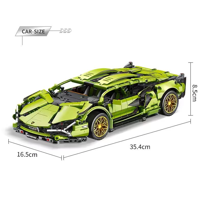Технические Конструкторы Bugatti Lamborghinis Гиперкар Гоночный Автомобиль Модель Собери Транспортное Средство Кирпичики Игрушки Для Мальчиков Детей Подарки