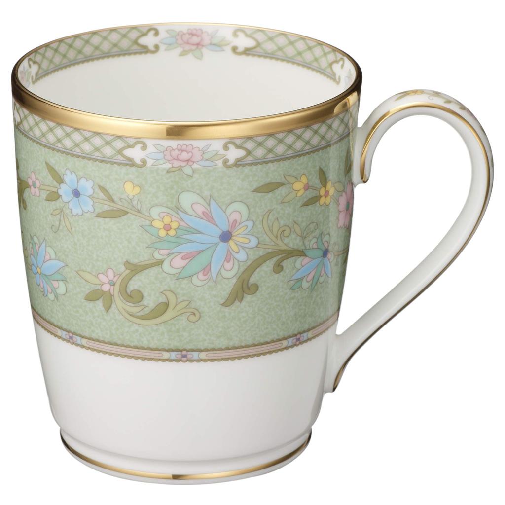 Noritake Mug Color Pair 285cc Yoshino 2 Pieces Bone China (changeable Set) Green/Pink P59880/9983-57