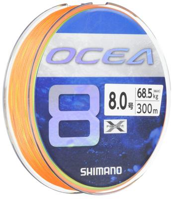 SHIMANO Леска Osea 8 300м 5 цветов Леска для рыбалки №. 8.0 LD-A71S